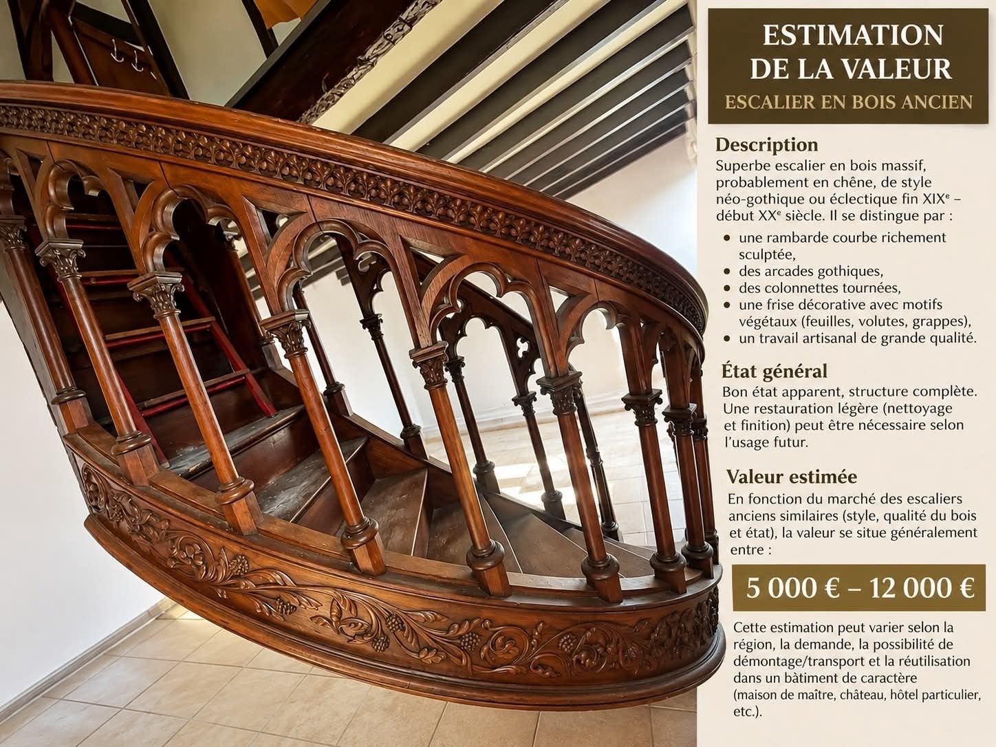 escalier église, Ophalen