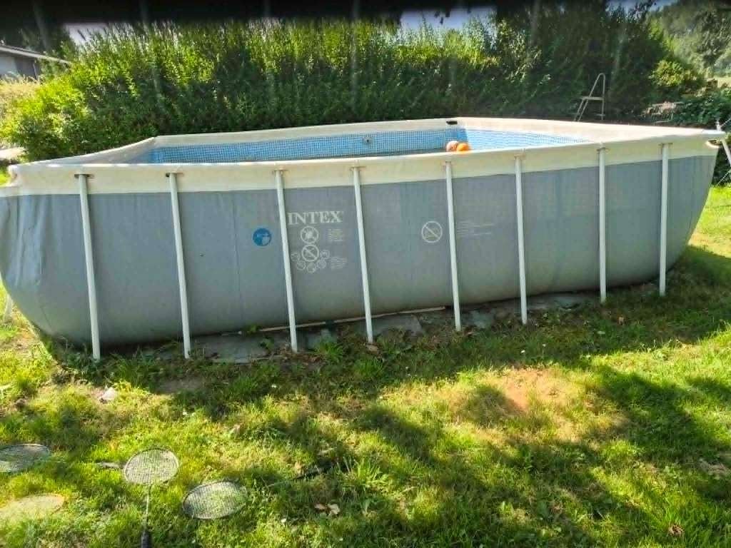 Intex zwembad met zandfilter, zonnepaneel en accessoires, Tuin en Terras, Zwembad-toebehoren, Ophalen, Gebruikt