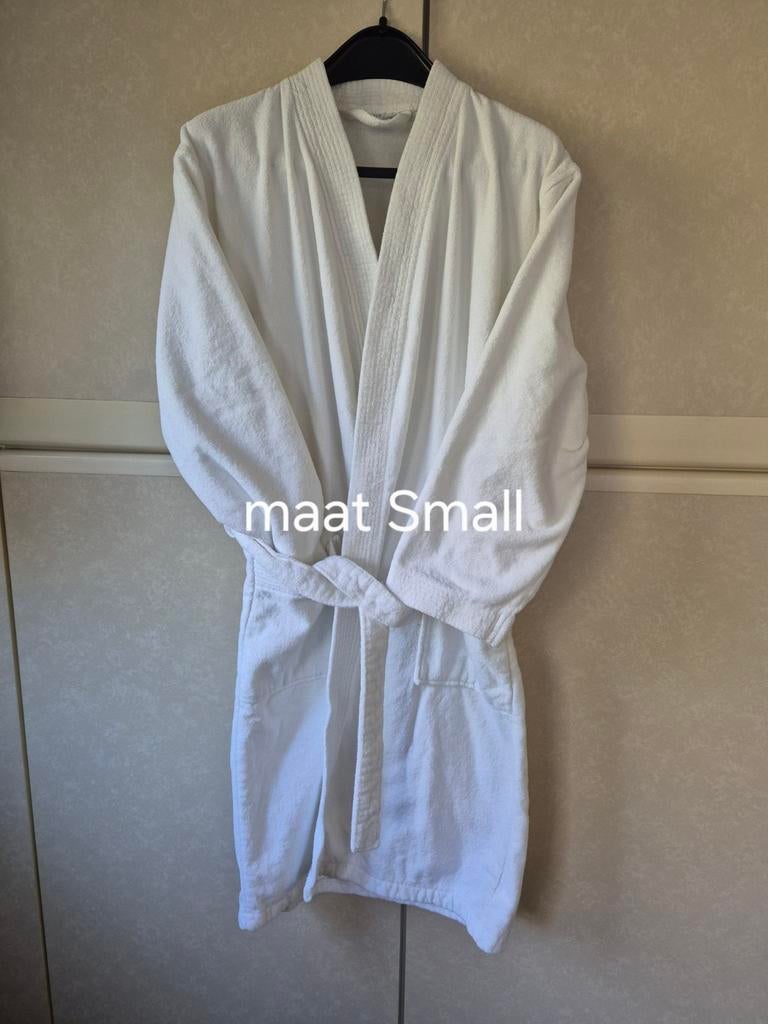 Badjas voor dames  kleur wit. Maat small .prijs:15€., Ophalen, Wit