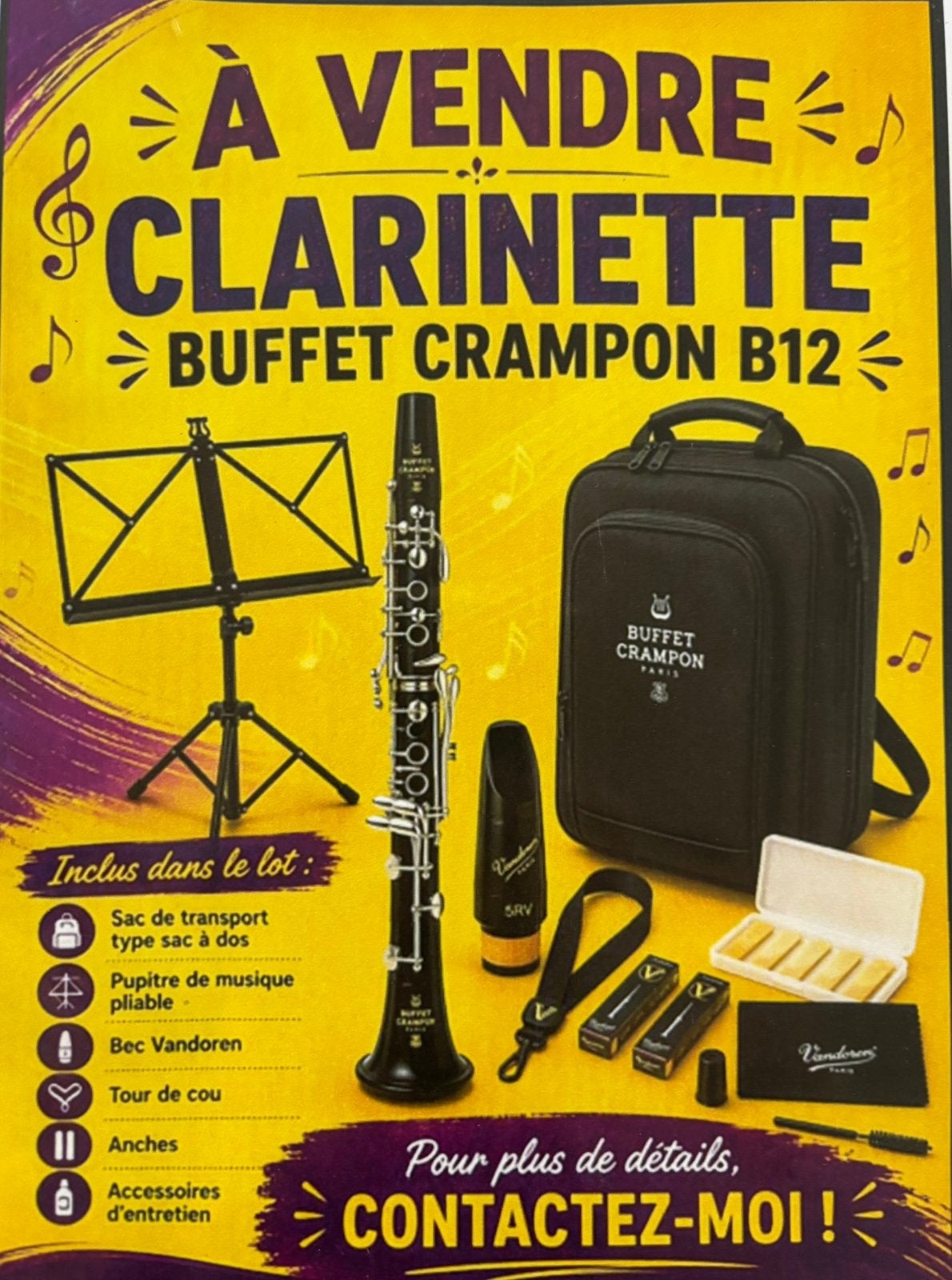 Clarinette Buffet crampon, Enlèvement ou Envoi, Comme neuf