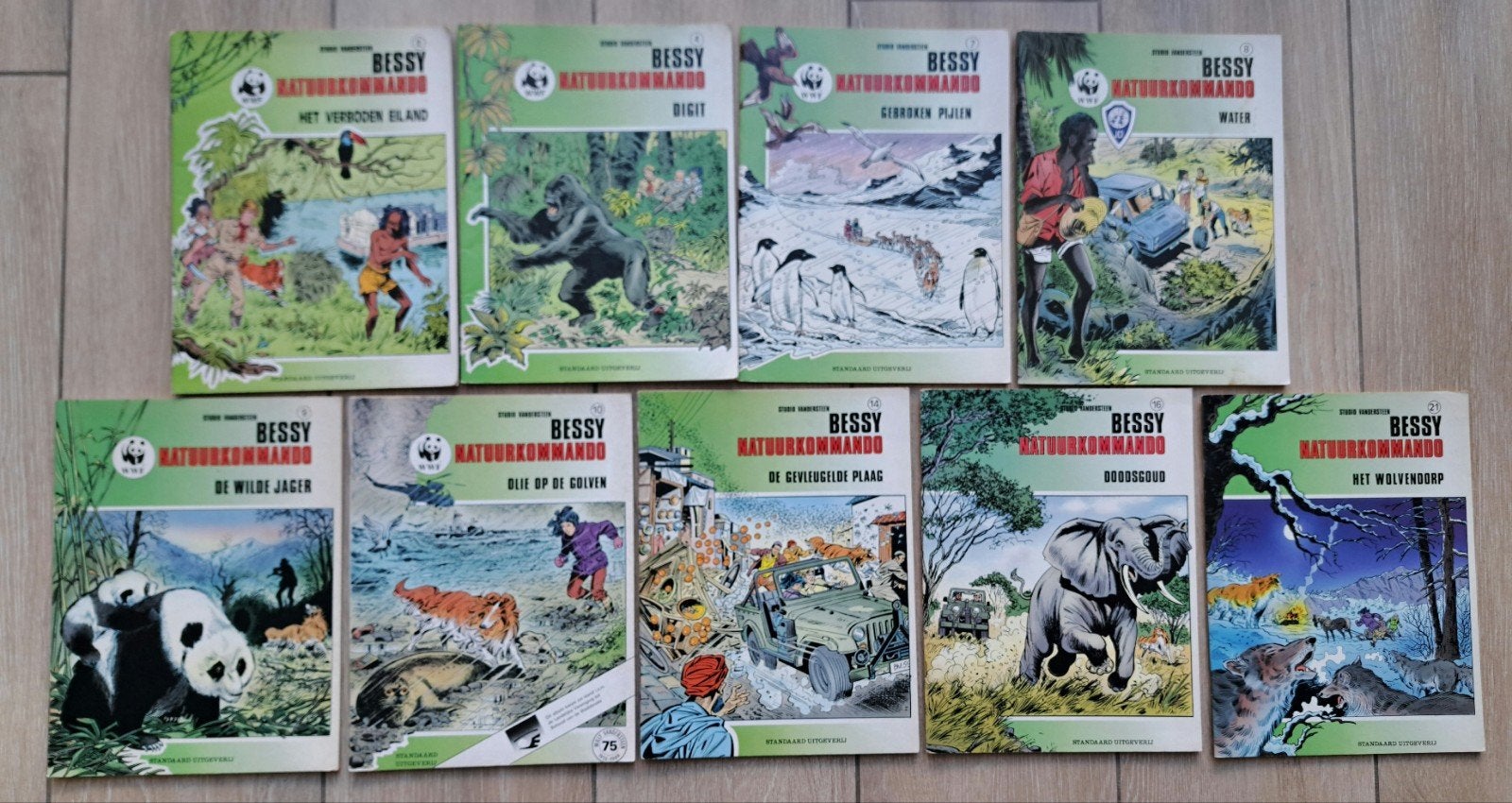 Lot strips: Bessy Natuurkommando, Ophalen of Verzenden, Gelezen