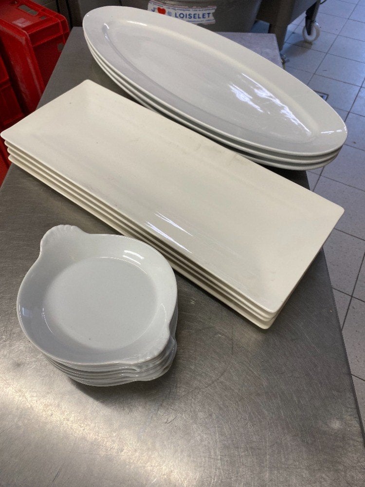 Porseleinen plateau's en serveer schalen, Ophalen, Nieuw zonder verpakking, Tafelaankleding
