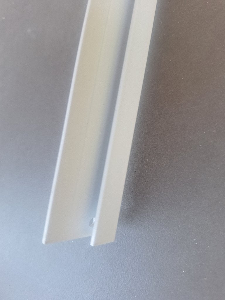 Profilé d'arrêt en aluminium blanc 260 cm, Bricolage & Construction, Sanitaire, Enlèvement, Neuf, Douche