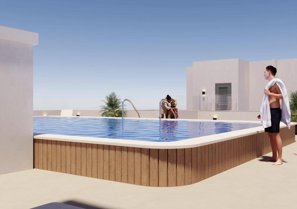 Nieuwbouw appartementen Costa Blanca, San Miguel de Salinas, Dorp, Spanje, 65 m², 2 kamers