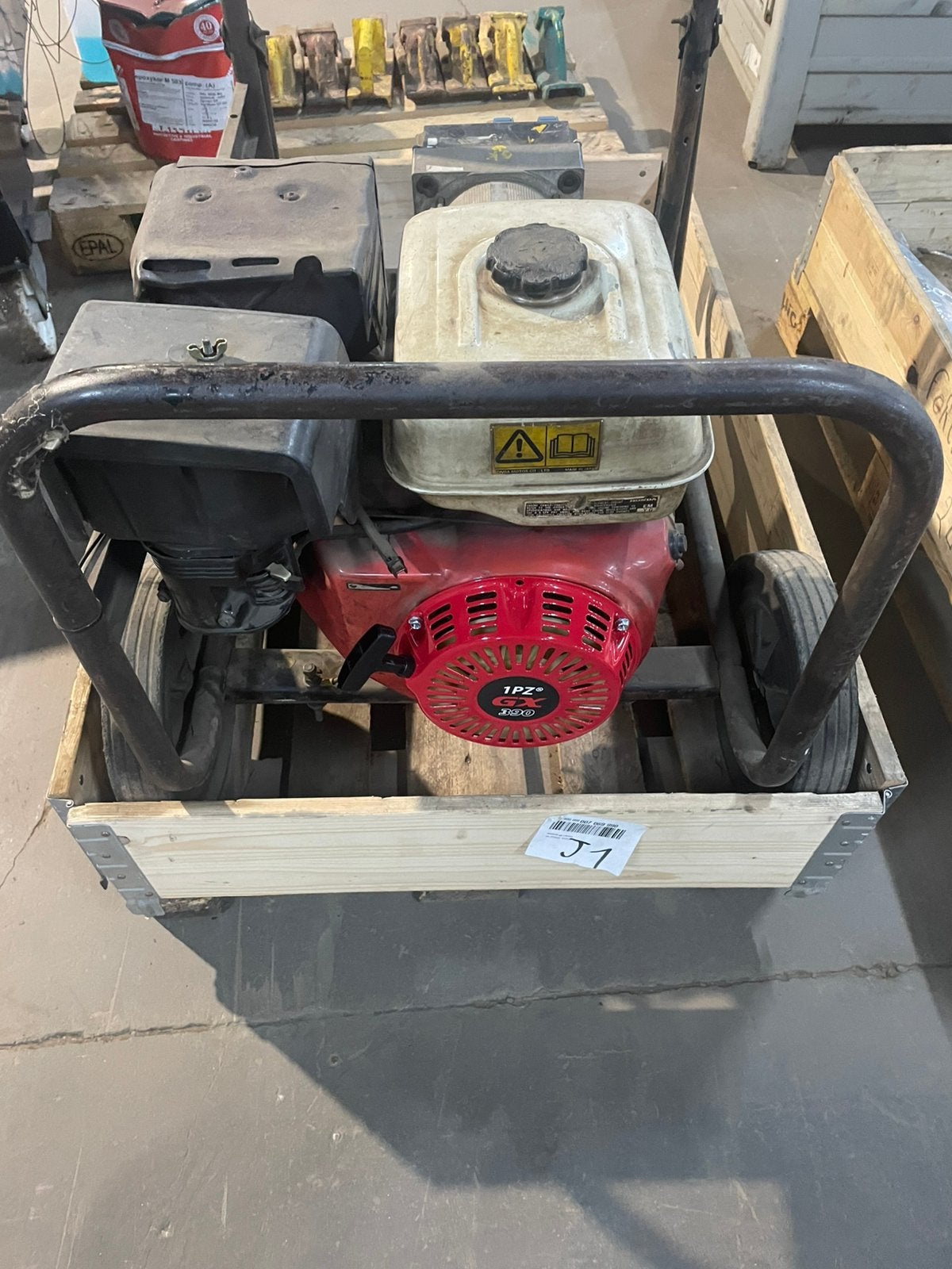 Groupe électrogène 6,4kva , moteur Honda GX390, Bricolage & Construction, Enlèvement, Utilisé, 5 à 10 kVA, Essence