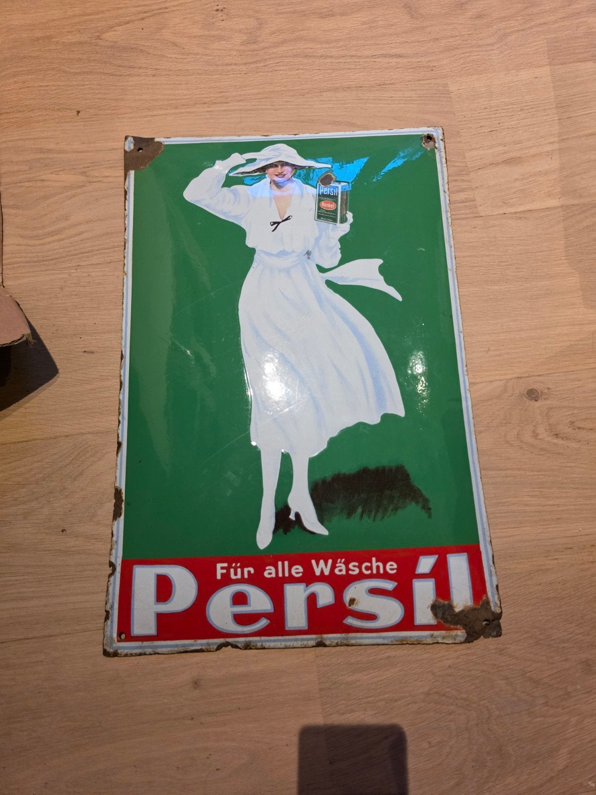 émail PERSIL, Enlèvement ou Envoi, Utilisé, Panneau publicitaire