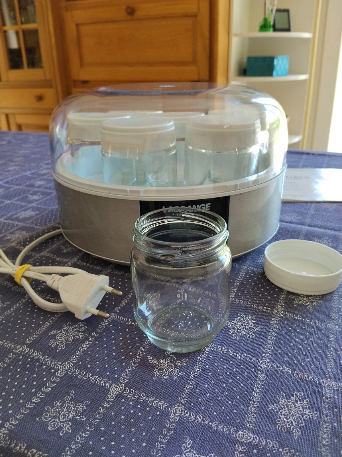 Yaourtière Lagrange 7 pots en verre, Enlèvement, Verre