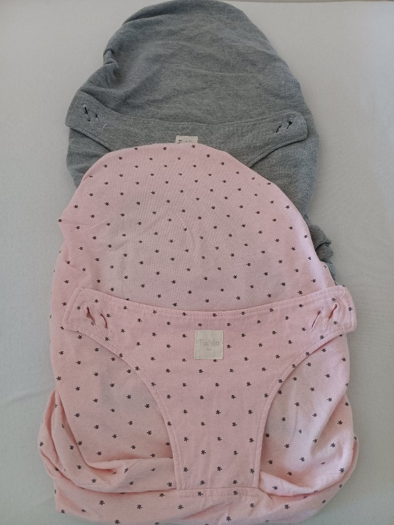 2x BabyBjörn wipperhoezen – roze & grijs, Kinderen en Baby's, Ophalen, Zo goed als nieuw, Wipstoel, Overige merken