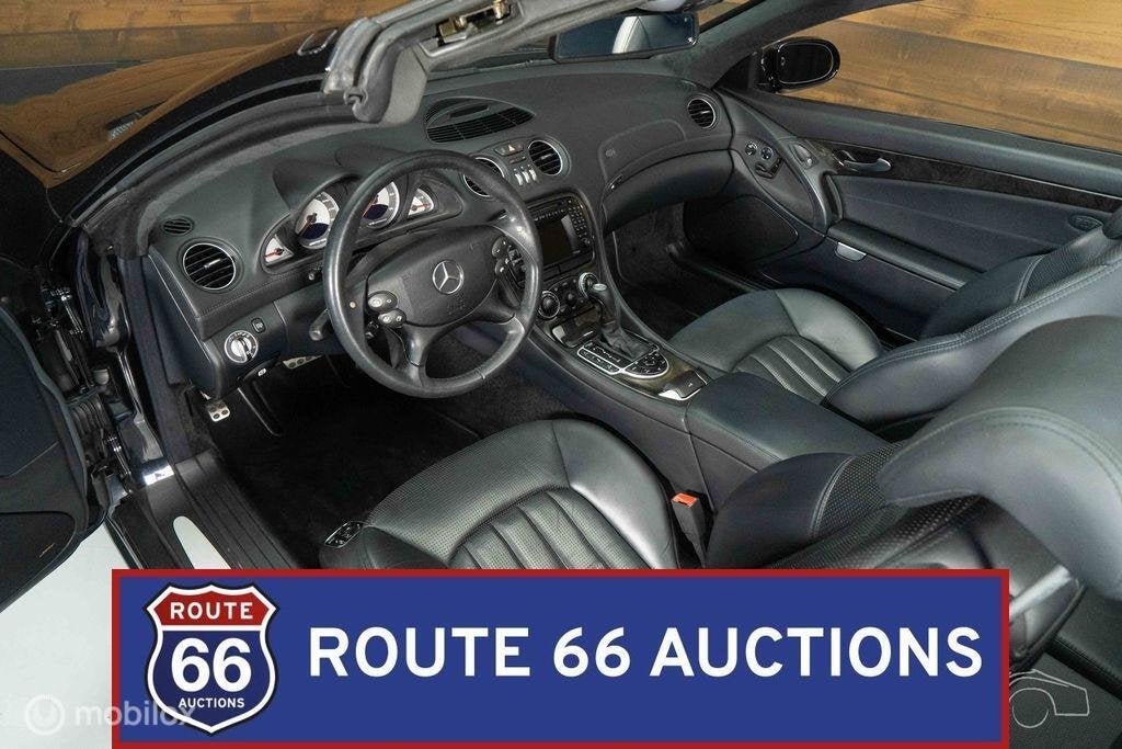 Mercedes-Benz SL55 AMG | 2003 | Route 66 Auctions, Auto's, Mercedes-Benz, Gebruikt, Zwart, Bedrijf, Handgeschakeld