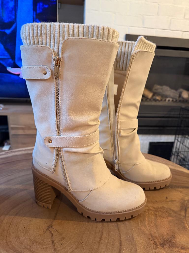 Schoenen Anna Field, Ophalen, Hoge laarzen, Beige, Nieuw