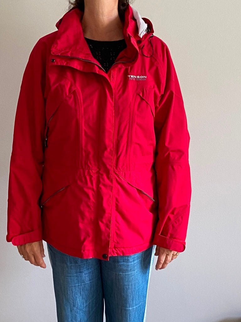 TENSON hardshell (MPC) veste d'extérieur pour dame M42 rouge, Enlèvement ou Envoi, Tenson, Comme neuf, Taille 42/44 (L)