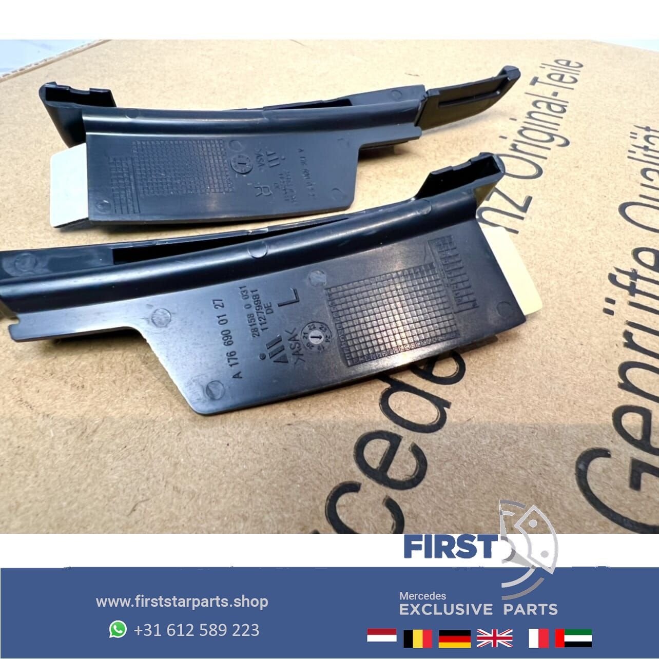 AMG WIELKAST AERO SPLITTER SET ACHTERSCHERM SPOILER L/R Merc, Gebruikt, Ophalen of Verzenden, Achter, -