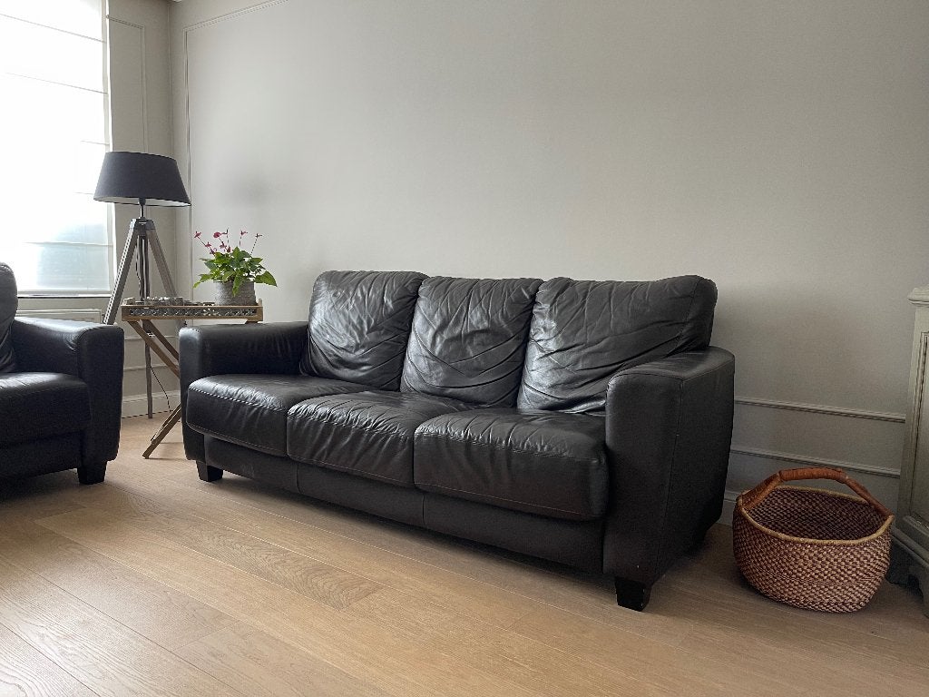 Zetel - Twee- en driezit, Huis en Inrichting, Zetels | Zetels, Ophalen, Overige materialen, Gebruikt, 150 tot 200 cm