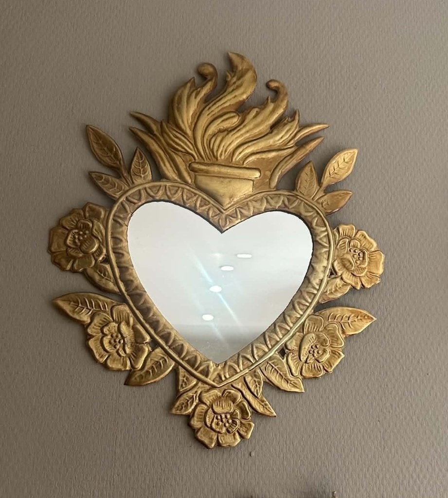 Miroir ex-voto "Narcisse", Maison & Meubles, Accessoires pour la Maison | Miroirs, Moins de 100 cm, Comme neuf, Enlèvement, Moins de 50 cm