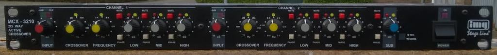 Crossover 3-weg IMG-Stageline MCX-3210, Muziek en Instrumenten, Ophalen of Verzenden, Gebruikt, Overige typen