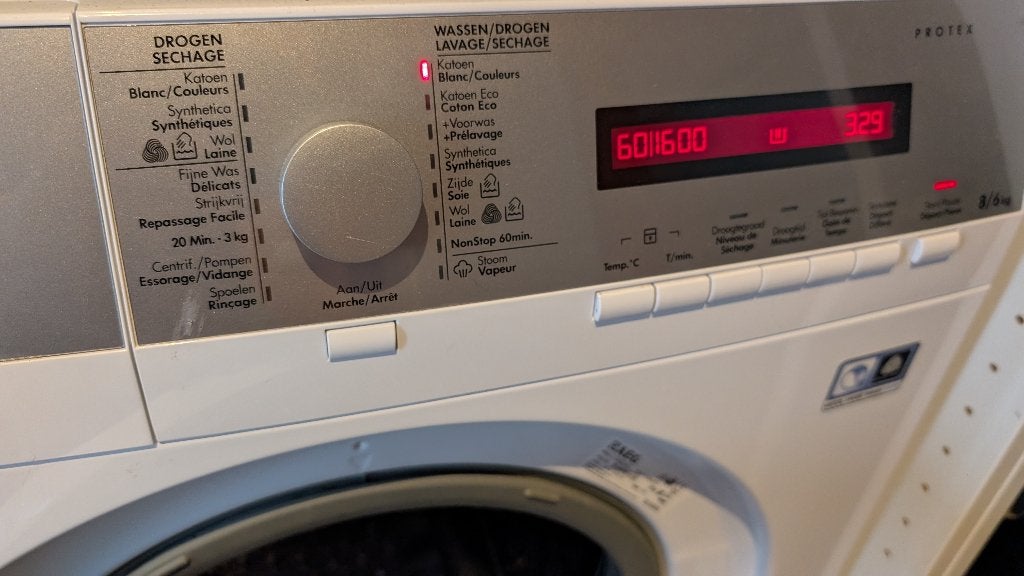 AEG Lavamat Turbo – Was-droogcombinatie (8kg/6kg), Electroménager, 6 à 8 kg, Enlèvement, Utilisé, 85 à 90 cm