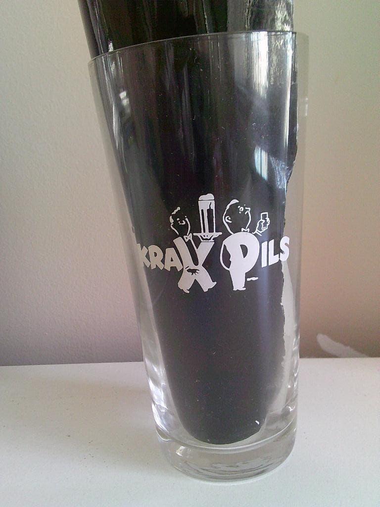 Bierglas brij Van Wintam uit Hingene . Krak Pils, Verzamelen, Ophalen of Verzenden