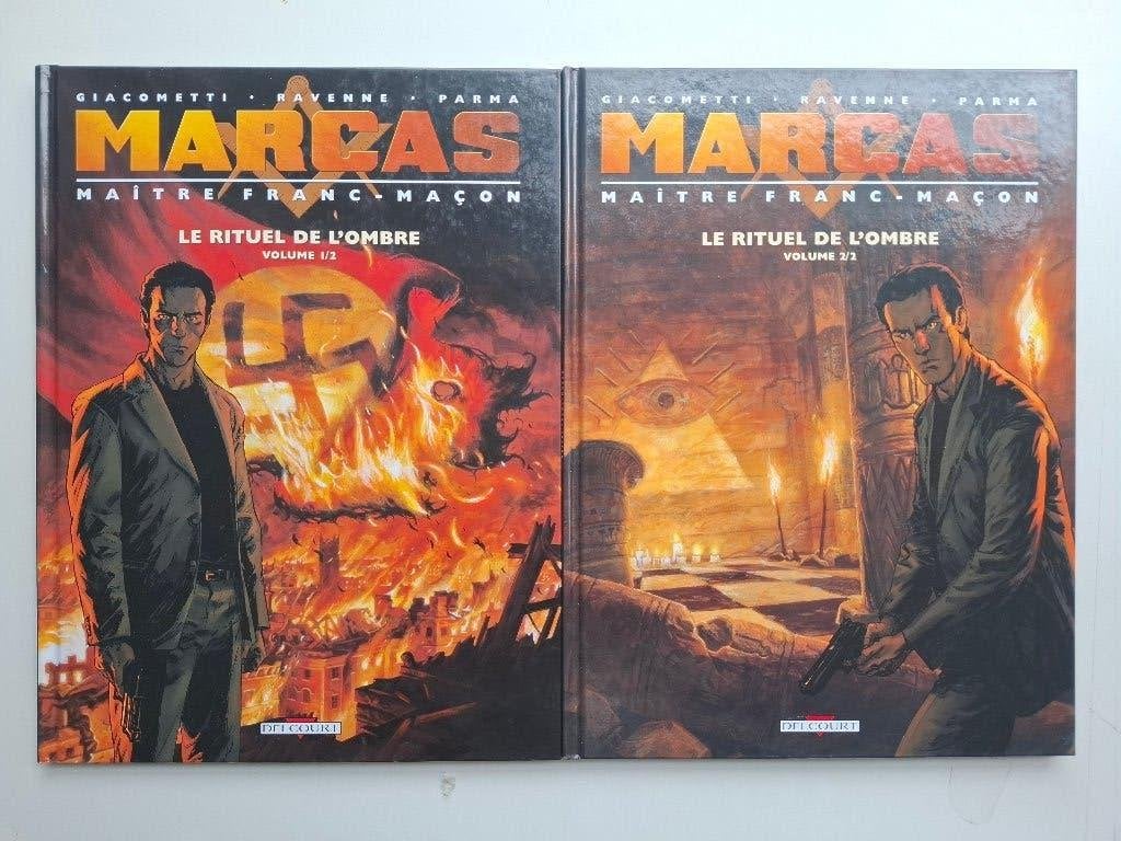 MARCAS MAITRE MAITRE FRANC MACON TOMES 1 ET 2 TBE EO, Livres, BD, Comme neuf, Série complète ou Série, Enlèvement ou Envoi