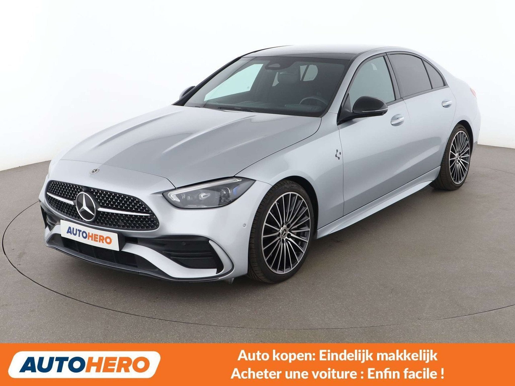 Mercedes-Benz C-Klasse 220 C 200 d Mild-Hybrid AMG Line, Argent ou Gris, Achat, Noir, Automatique