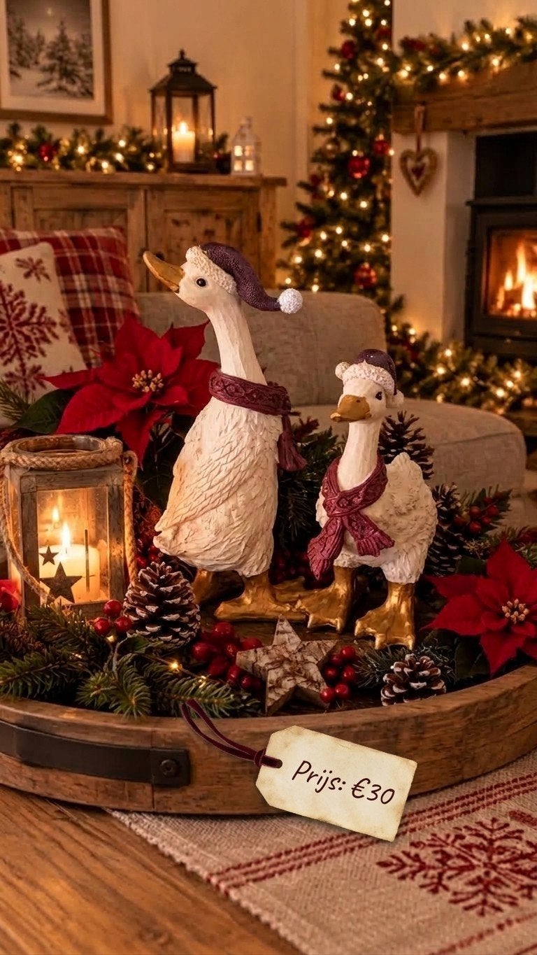 Kerstgans 2x, Ophalen, Zo goed als nieuw