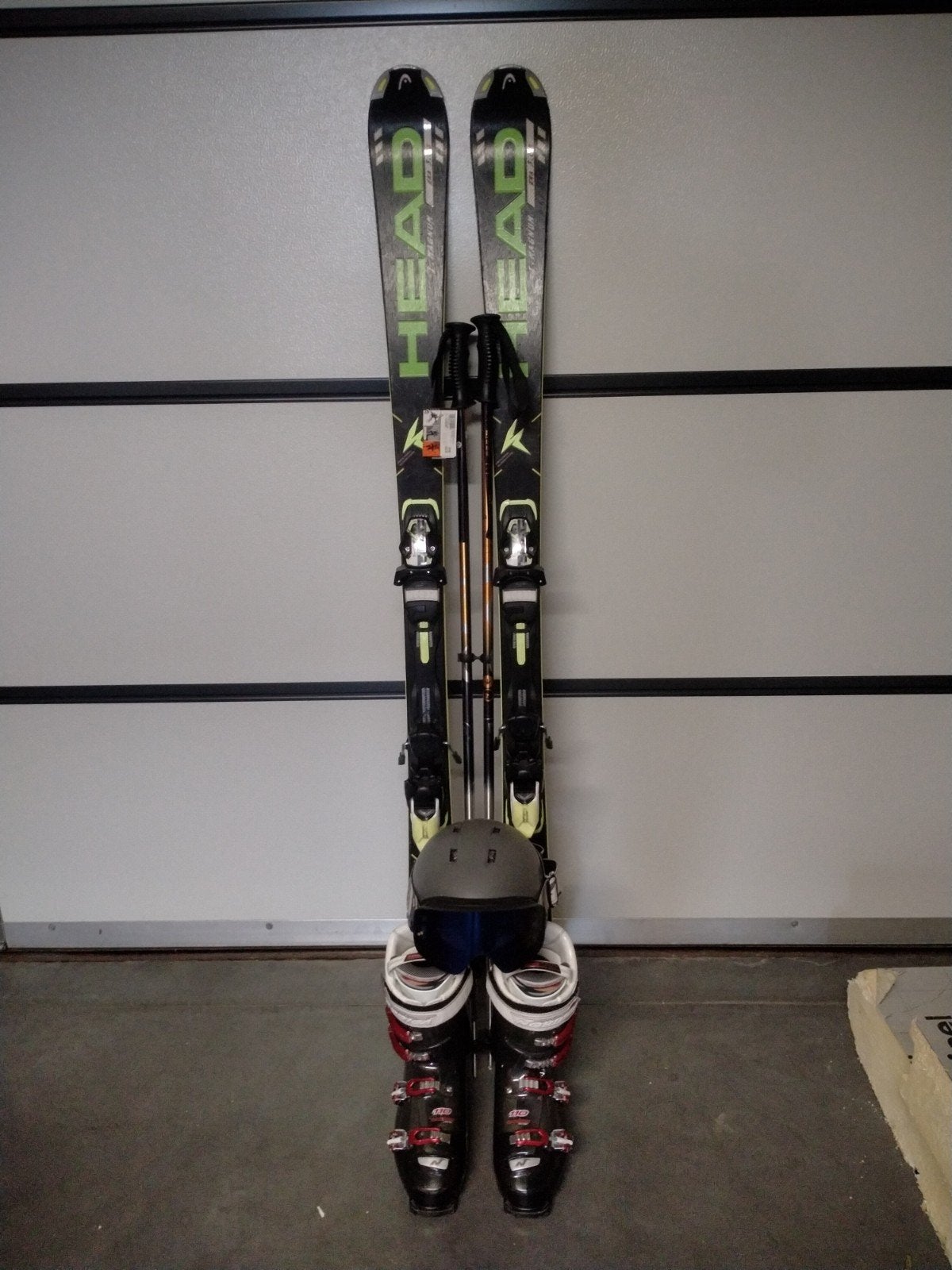 volledige ski uitrusting te koop 249€, Sports & Fitness, Ski & Ski de fond, 160 à 180 cm, Carving, Skis, Enlèvement