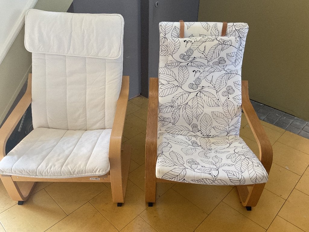 POÄNGFauteuil van Ikea beuk, Ophalen, Gebruikt, Eenpersoons, 75 tot 100 cm