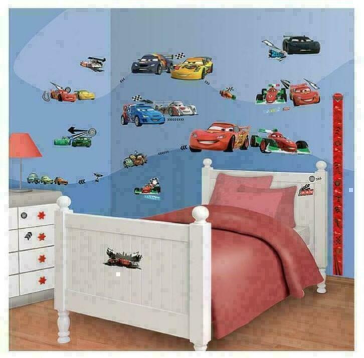 81 Disney Cars Muurstickers - Room Decor Kit - Walltastic, Ophalen of Verzenden, Nieuw, Wanddecoratie