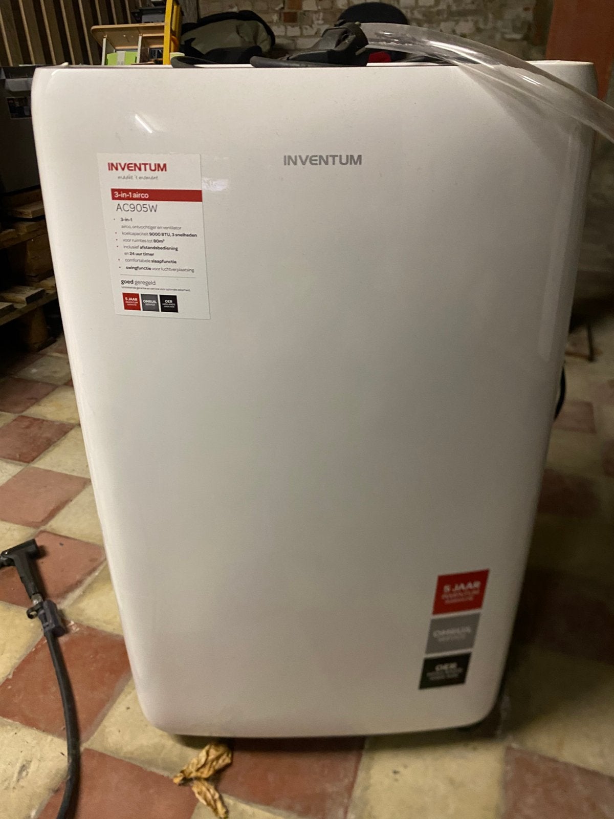 Inventum mobiele airco, Ophalen, Gebruikt, Mobiele airco