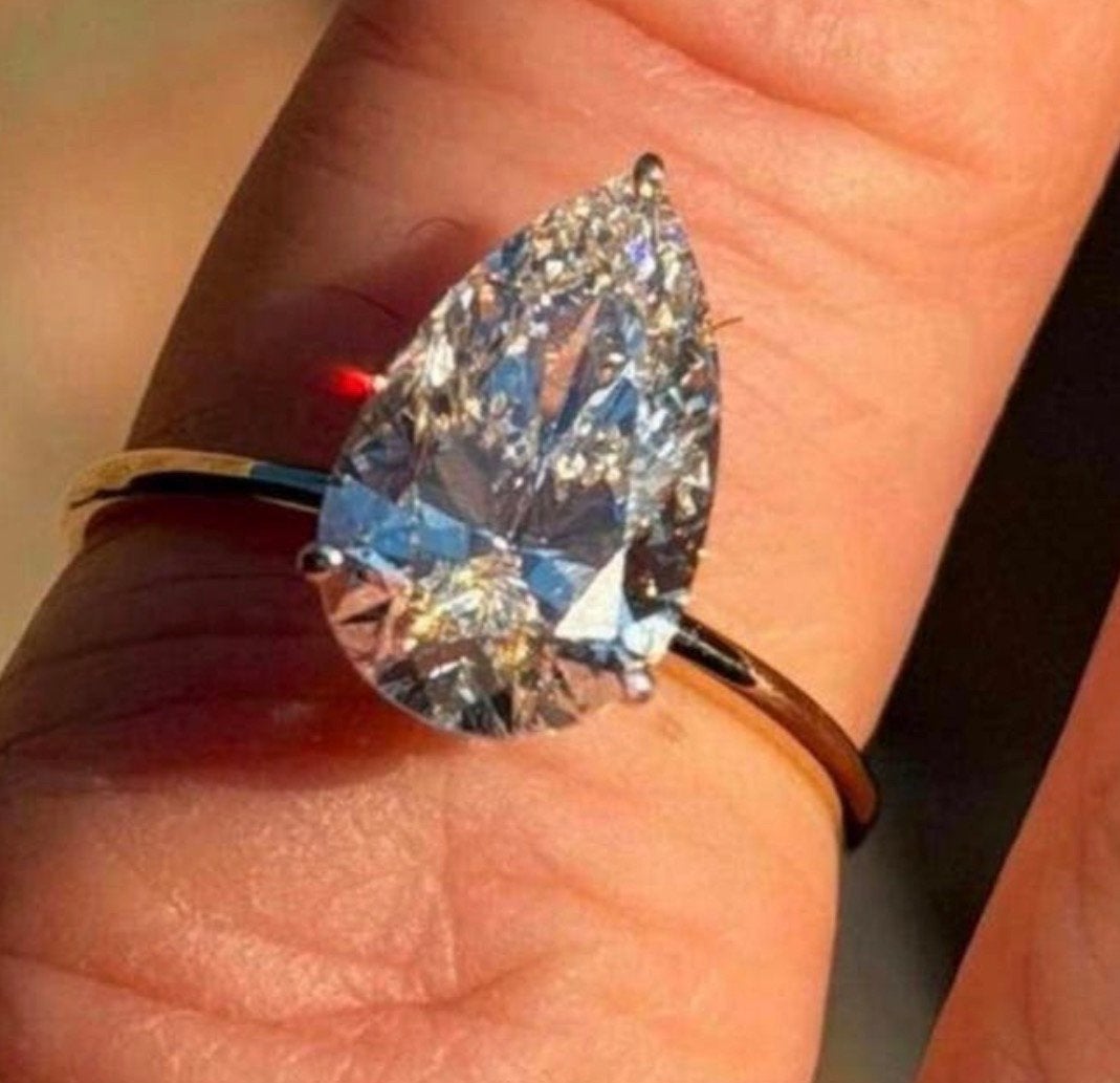 Gouden ring met VVS2 diamant van 3 caraat met certificaat!, Geel, Nieuw, Ophalen of Verzenden, 17 tot 18