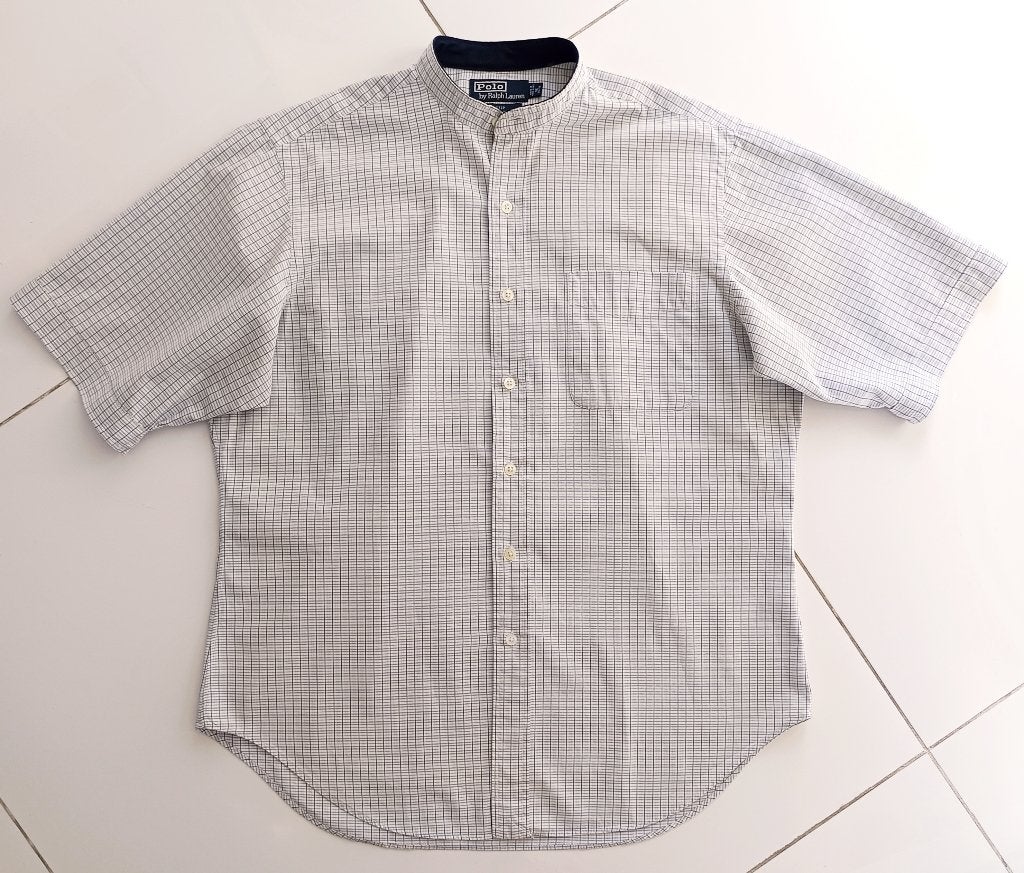 Polo Ralph Lauren "Philip" shirt. Cotton. Size L /16 32/33, Blauw, Ophalen of Verzenden, Halswijdte 41/42 (L), Polo Ralph Lauren