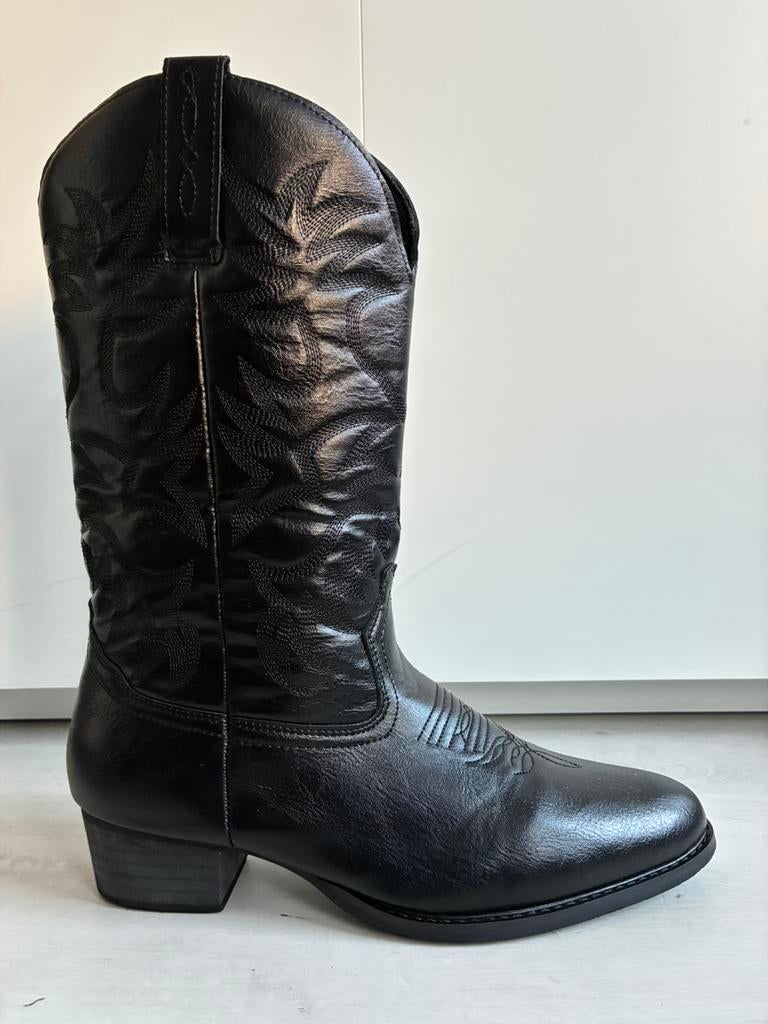 Cowboylaarzen maat 44, Zwart, Boots, Ophalen of Verzenden, Zo goed als nieuw