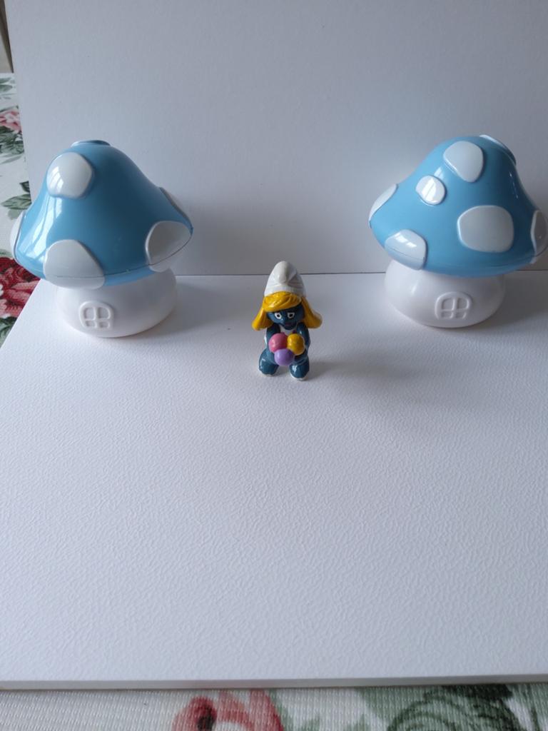 Schtroumpfette avec cornet de glace, Enlèvement ou Envoi, Utilisé, Schtroumpfette, Poupée, Figurine ou Peluche
