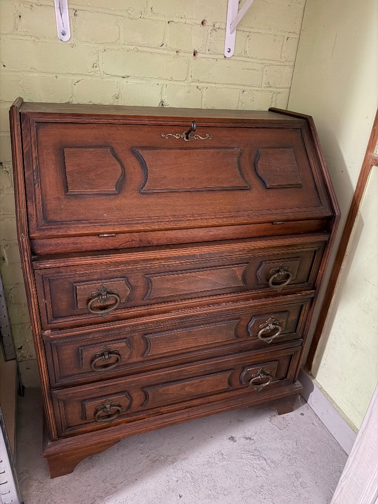 Secrétaire à abattant en bois, style Louis XV / Régence, Enlèvement