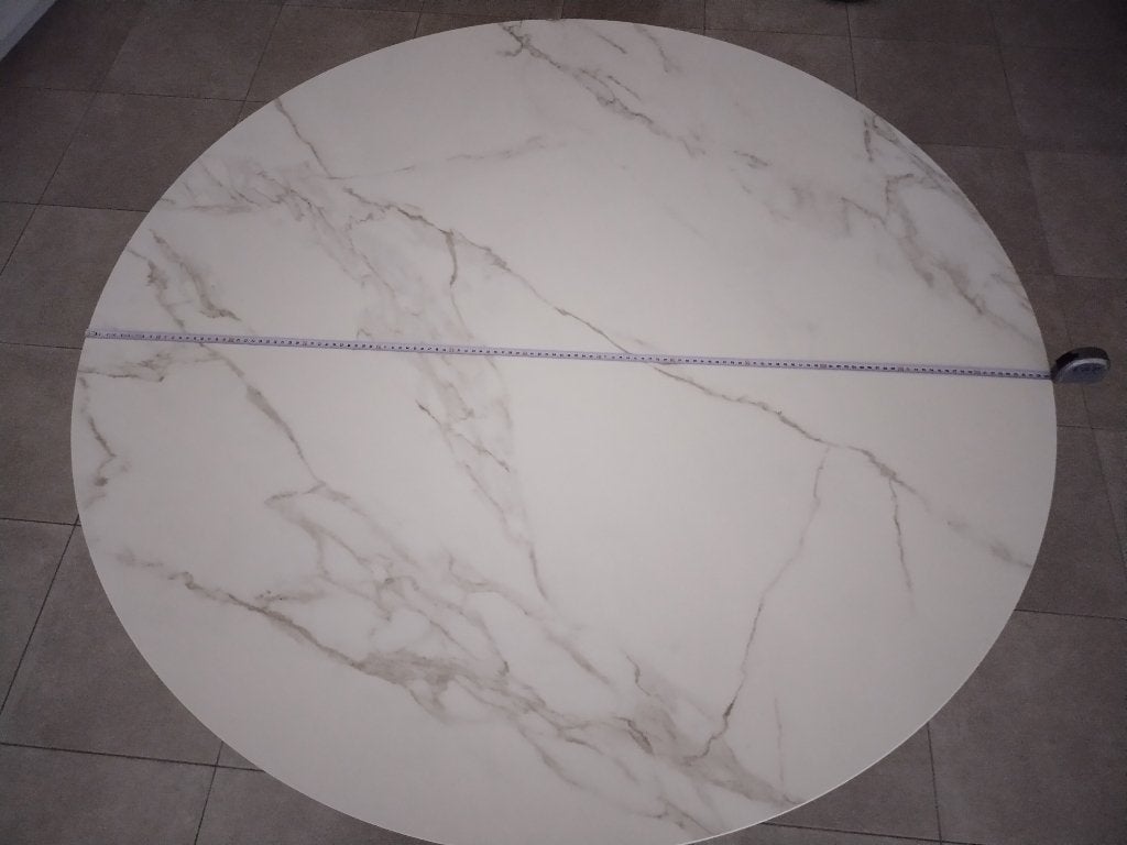 Table ronde Juntoo Marble Look Design Ø130 (semaine 40), Maison & Meubles, Neuf, 100 à 150 cm, Cinq personnes ou plus, Design, Modern, Luxe, Hotel chic, Minimalistisch