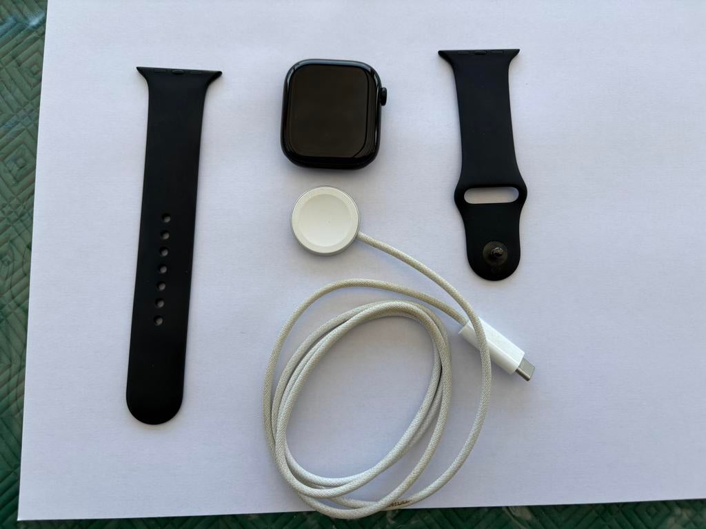 Apple watch series 10 46mm zwart, Handtassen en Accessoires, Smartwatches, Ophalen, Zo goed als nieuw, Zwart, IOS
