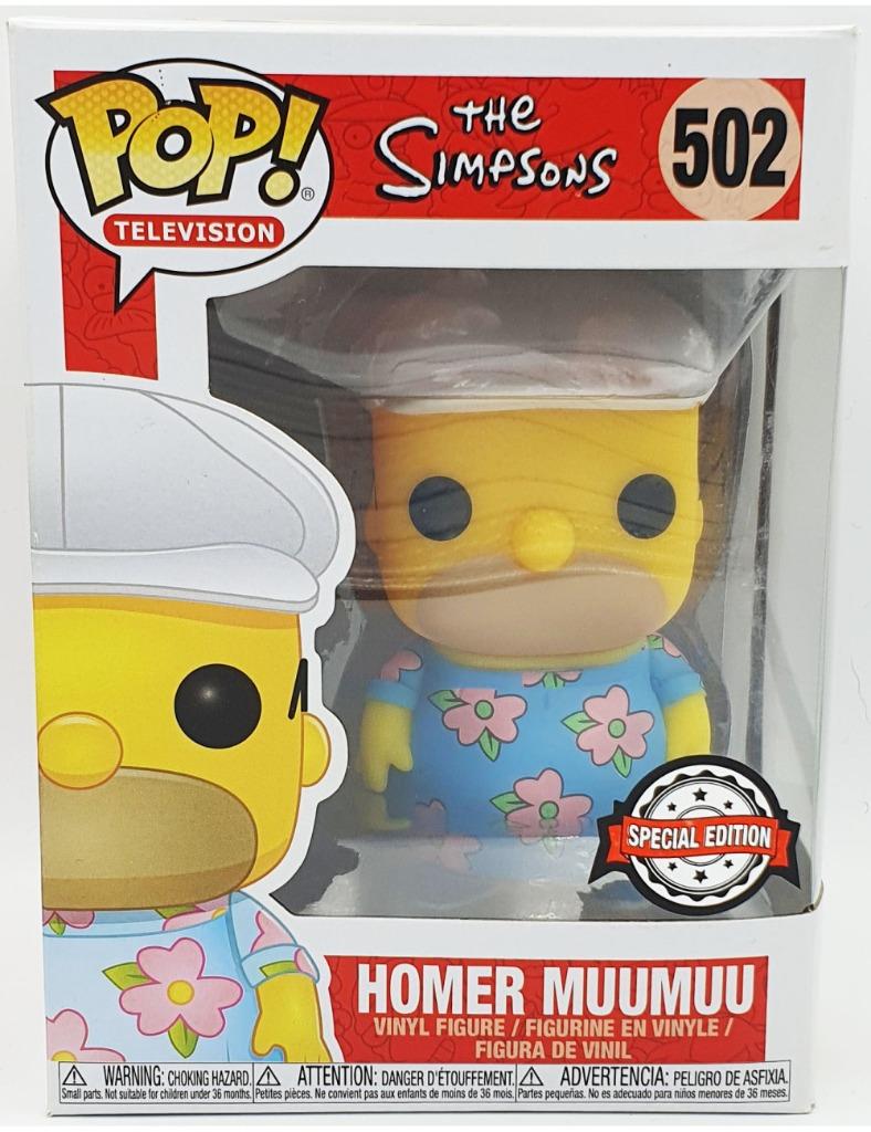 Funko POP The Simpsons Homer Muumuu (502) Special Edition, Collections, Jouets miniatures, Comme neuf, Envoi