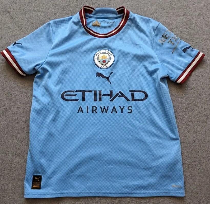 Manchester City Voetbal Winners Shirt Origineel 2022/2023, Sport en Fitness, Voetbal, Verzenden, Zo goed als nieuw
