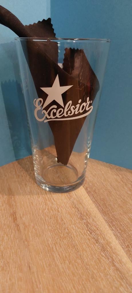 Excelsior achterdruk  KOMPAS camping aan zee, Enlèvement ou Envoi, Utilisé, Verre ou Verres, Autres marques