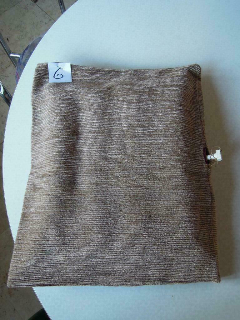 luchtkussen vintage met overtrek 35 x 42, Enlèvement ou Envoi, Utilisé, Beige, Rectangulaire