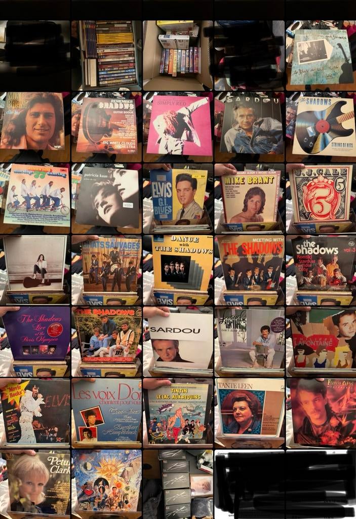 Lot de disques vinyles – Années 60/70/80 – Variété & Rock, Enlèvement, Comme neuf