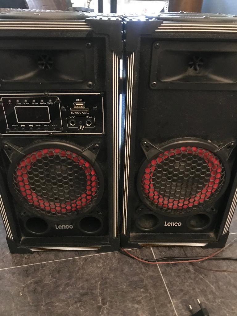 Lenco speakers, Ophalen, Gebruikt, Luidspreker(s)