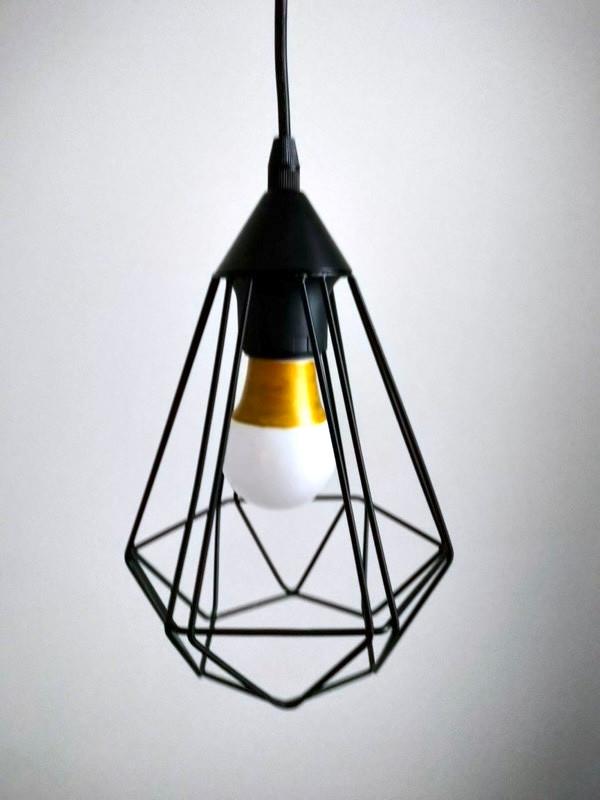 lampe design minimaliste + ampoule "gold touch", Enlèvement ou Envoi, Comme neuf, Métal, Moins de 50 cm