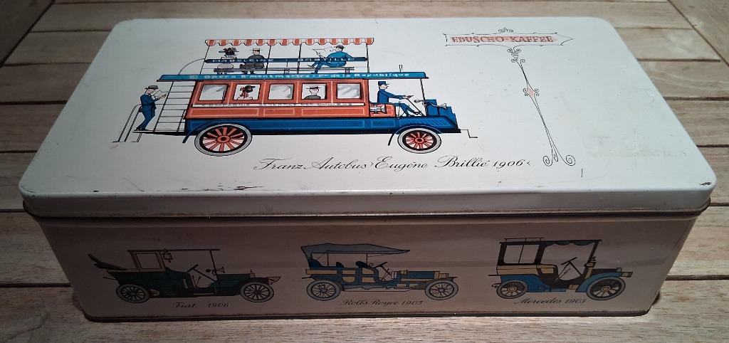 vintage blikken doos Eduscho-Kaffee, Verzamelen, Ophalen of Verzenden, Koffie