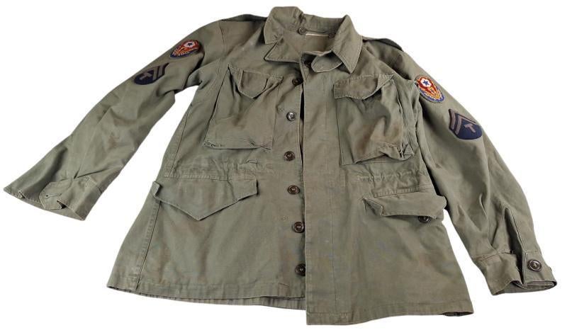 amerikaanse m43 jas in gebruikte staat, Verzamelen, Militaria | Tweede Wereldoorlog, Ophalen of Verzenden