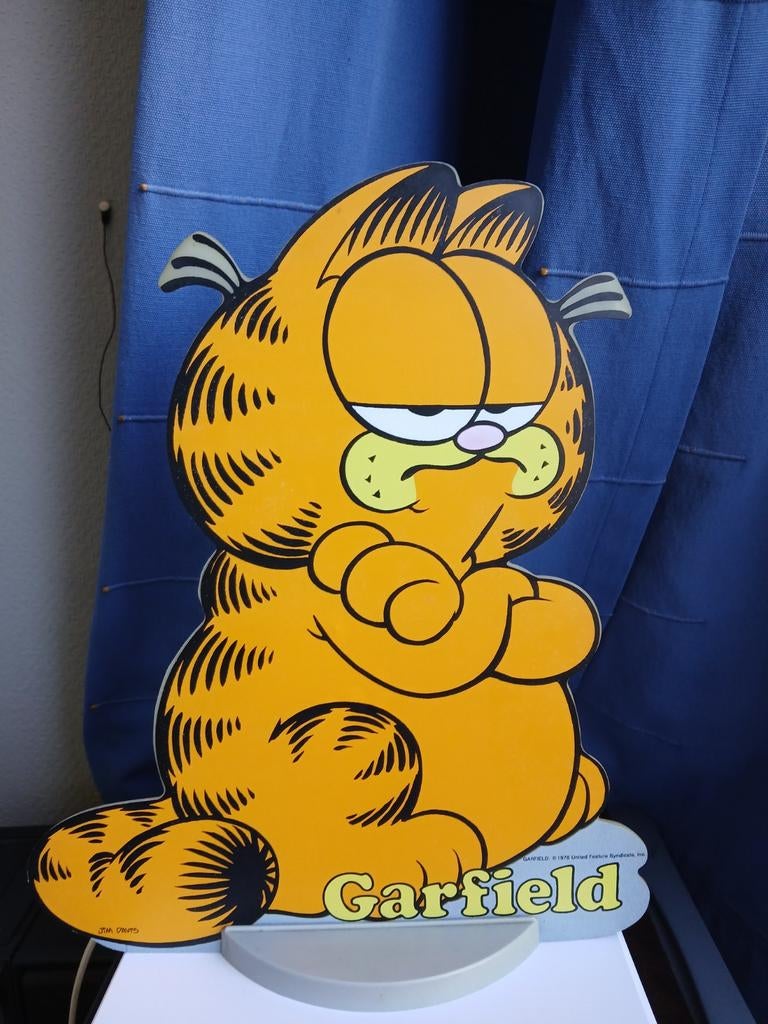 Vintage lamp van Garfield 1978 in perfecte staat 37 cm, Verzamelen, Ophalen of Verzenden, Garfield, Zo goed als nieuw, Gebruiksvoorwerp