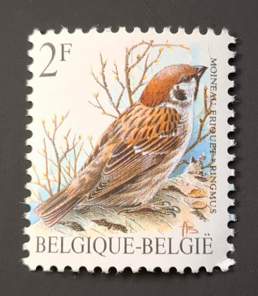 Belgique : COB 2347P6 ** Oiseaux 1989, Sans timbre, Neuf, Enlèvement ou Envoi, Non oblitéré