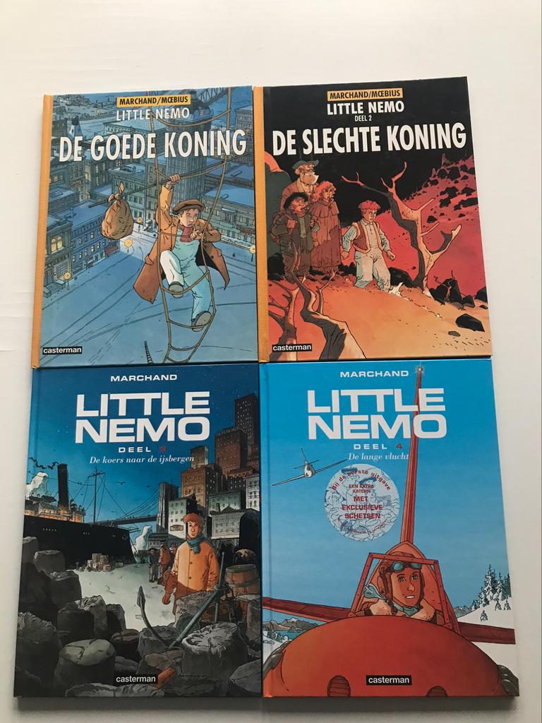 Little Nemo deel 1 tem 4 complete reeks, Complete serie of reeks, Ophalen of Verzenden, Nieuw, Marchand - Moebius