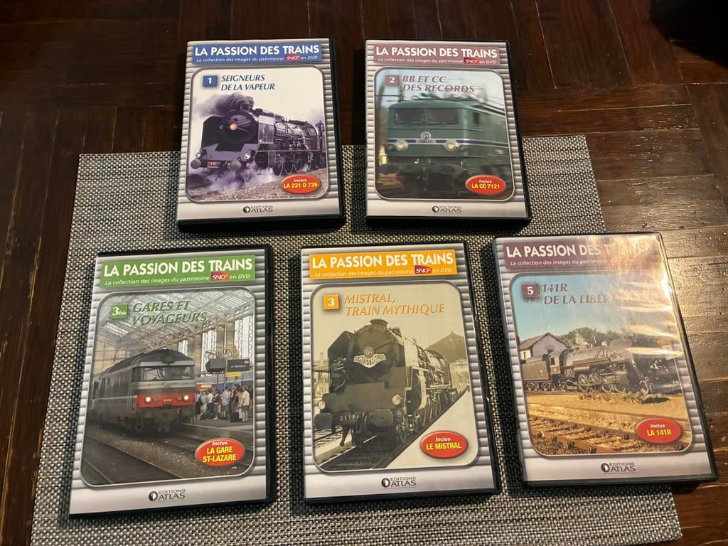 collection DVD la passion des trains, Enlèvement, Comme neuf