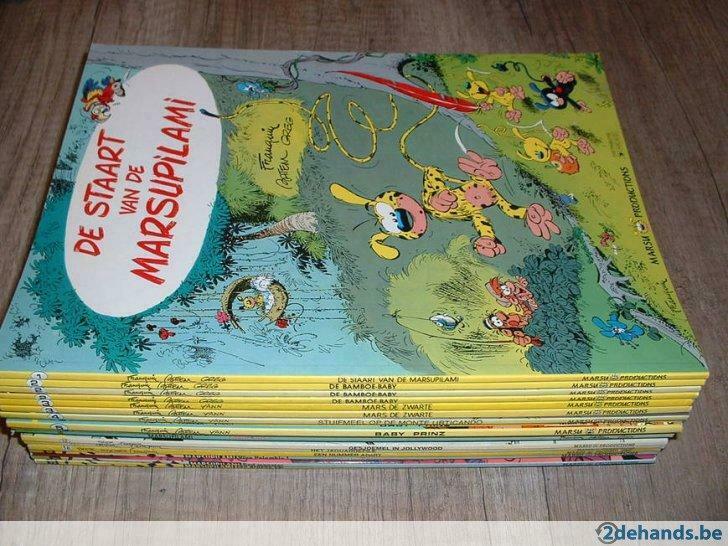 marsupilami strips nrs 1 - 2, Livres, BD, Utilisé, Enlèvement ou Envoi