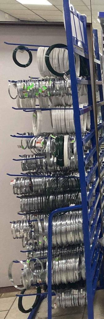 display met 1200 rondjes nieuw gegalvaniseerd draad, Doe-het-zelf en Bouw, Metalen, Ophalen, Nieuw, IJzer